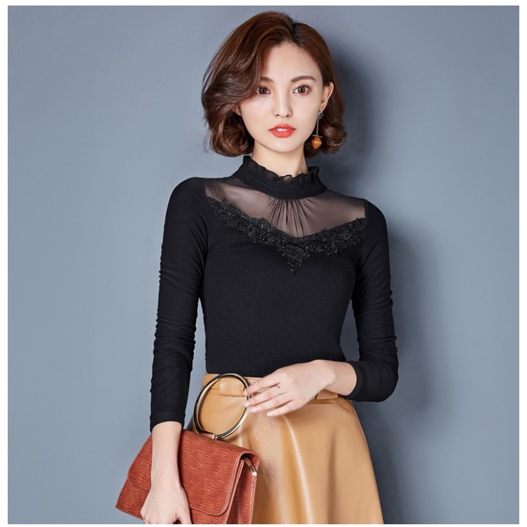 TE3002WSSP New style large size mesh lace splicing wool lining backing ...